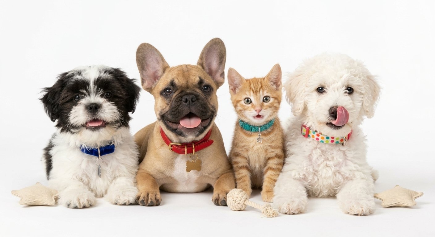 Mascota feliz con placa VettPaw